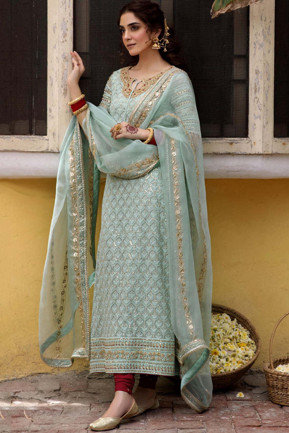 Long kameez with churidar pajama best sale